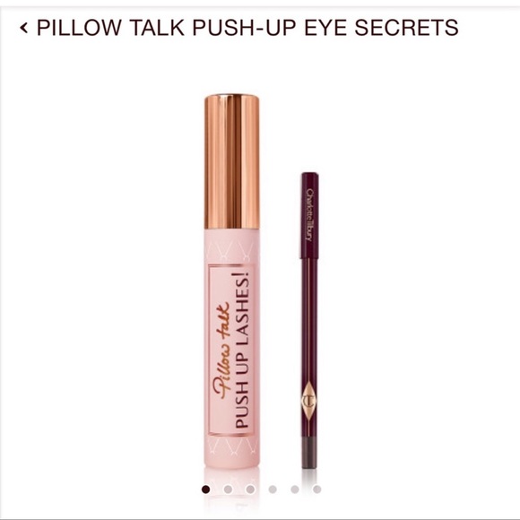 NEW! Charlotte Tilbury Push up Pillow Talk Eye Secrets Mascara & Eyeliner Set - Picture 2 of 11